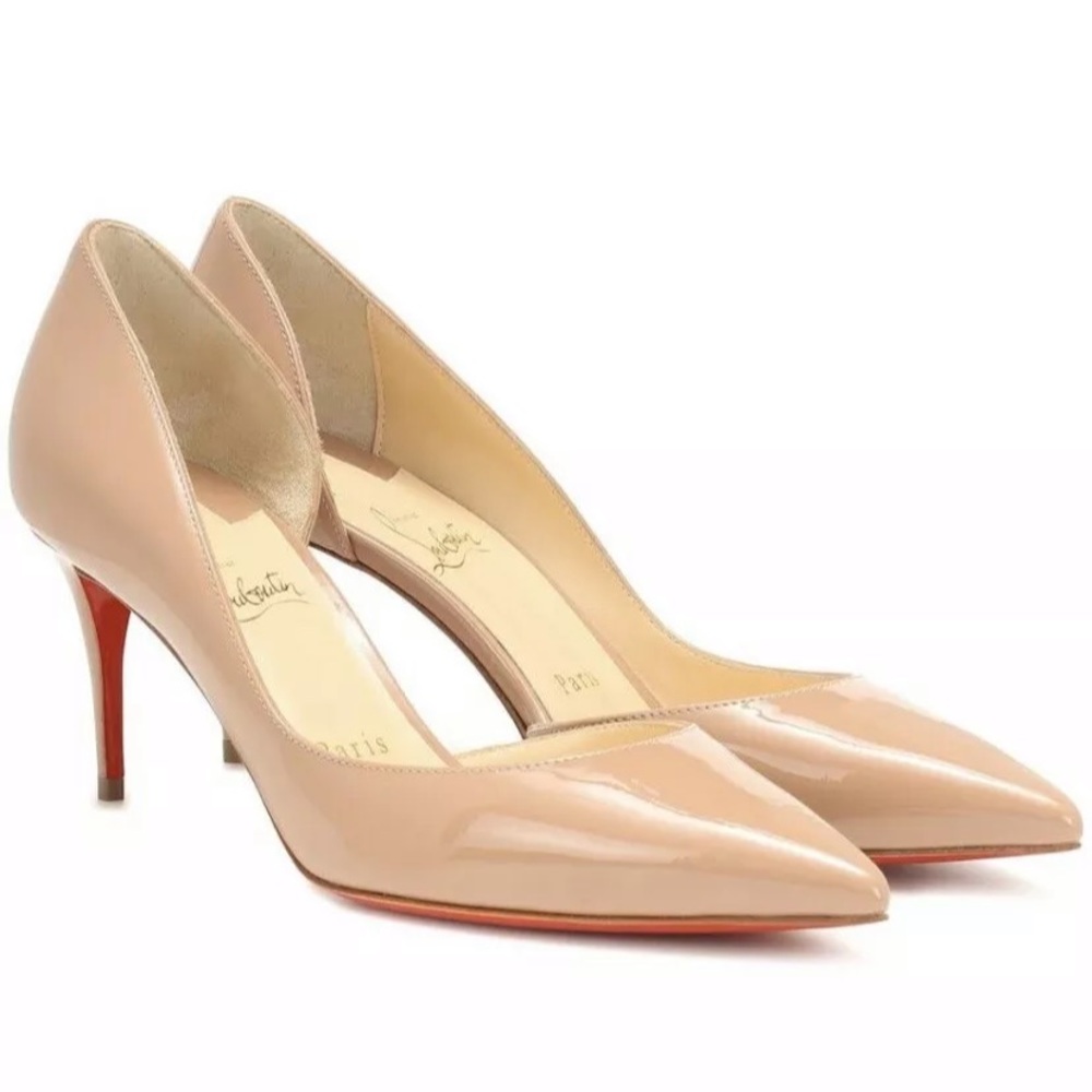 christian louboutin iriza 70 patent-leather pumps
